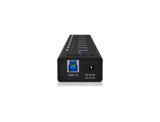 Adapteris Raidsonic 10 port USB 3.0 Hub Icy Box IB-AC6110 Black