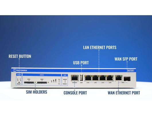 Maršrutizatorius Teltonika RUTXR LTE Router