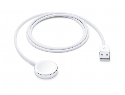 Kabelis Apple Watch Magnetic Charging Cable, 100 cm, White