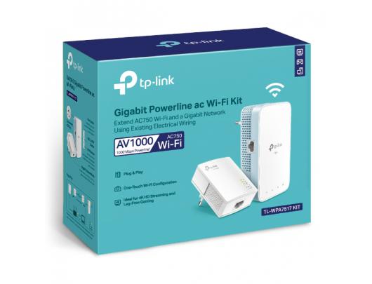 Maitinimo adapterių rinkinys TP-Link TL-WPA7517 KIT V2 Wi-Fi 5 1000 Mbps