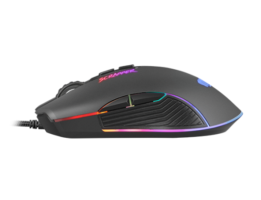 Žaidimų pelė Genesis Gaming Mouse Fury Scrapper Wired, 500-6400 DPI, Black