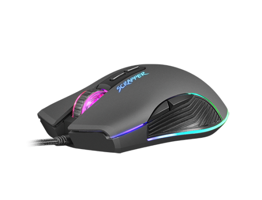 Žaidimų pelė Genesis Gaming Mouse Fury Scrapper Wired, 500-6400 DPI, Black