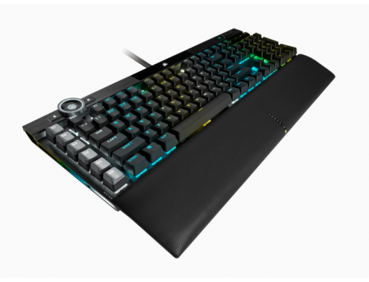 Žaidimų klaviatūra Corsair Mechanical Gaming Keyboard K100 RGB Optical NA, Wired, Black/Red