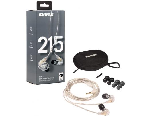 Ausinės Shure SE215 Earphone, Clear
