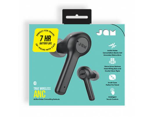 Ausinės Jam Earbuds TWS ANC Wireless in-ear, Bluetooth, Black