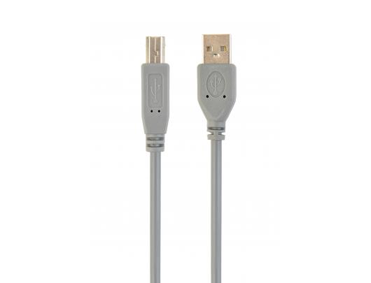 Kabelis Cablexpert CCP-USB2-AMBM-6G USB 2.0 A-plug B-plug 6ft cable, grey color