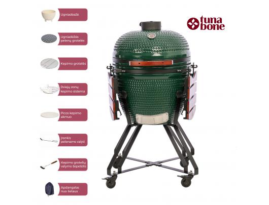 Lauko kepsninė TunaBone Kamado classic 23", L dydžio, žalia