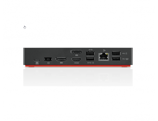 Jungčių stotelė ThinkPad Universal USB USB-C Dock (Max displays: 3, Max resolution: 4K/60Hz, Supports: 2x4K/60Hz, 1xEthernet LAN (RJ-45), 2xDP 1.4, 1