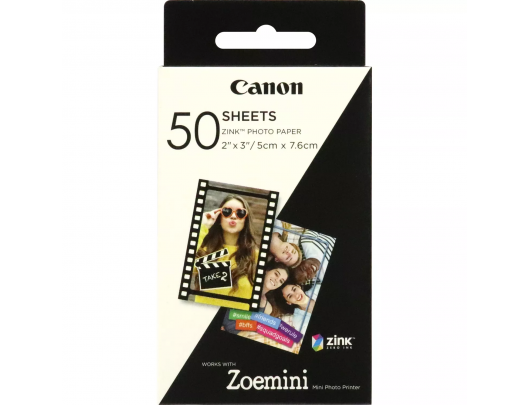 Foto popierius Canon 50 sheets ZP-2030 Photo Paper, White, 5 x 7.6 cm