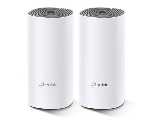 Maršrutizatorius TP-LINK C1200 Whole Home Mesh Wi-Fi System Deco E4 (2-pack)	 802.11ac, 867+300 Mbit/s, 10/100 Mbit/s, Ethernet LAN (RJ-45) ports 2, Mesh Support Yes, MU-MiMO Yes, Antenna type 2xInternal