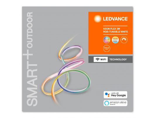 Ledvance SMART+ WiFi Neon Flex RGBW Multicolor 15W 2700-6500K, 3 meters, Outdoor IP44, Plug Type-C (EU)