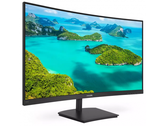 Monitorius Philips LCD monitor 241E1SC 24", FHD, 1920x1080 pixels, VA, 16:9, Black, 4 ms, 250 cd/m², HDMI audio out, 75 Hz, W-LED system, HDMI ports quantity 1
