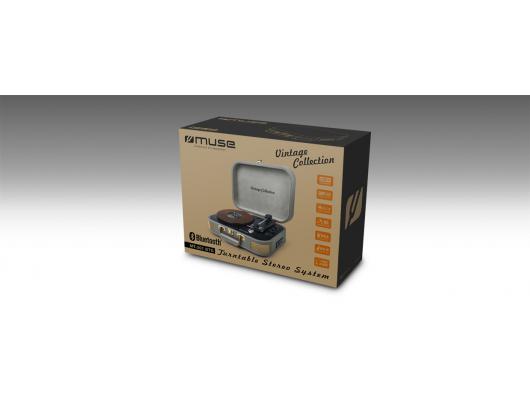 Patefonas Muse Turntable Stereo System MT-201 BTG USB port, AUX in, 2x5 W