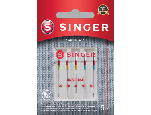 Adata universali austiniam audiniui Singer Universal Needle ASST 5PK for Woven Fabrics