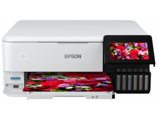Rašalinis daugiafunkcinis spausdintuvas Epson Wireless Photo Printer EcoTank L8160 Colour, Inkjet, A4, Wi-Fi, Grey
