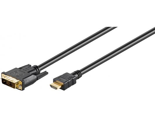 Kabelis Goobay DVI-D/HDMI cable, gold-plated HDMI to DVI-D, 2 m