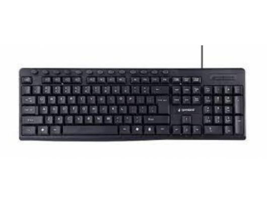 Klaviatūra Gembird Multimedia Keyboard KB-UM-107	 USB Keyboard, Wired, US, Black