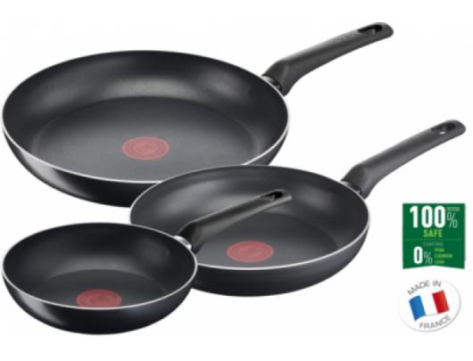 Keptuvė TEFAL Simple Cook Set of 3 B5569153 Frying, skersmuo 20 / 24 / 28 cm, Fixed handle
