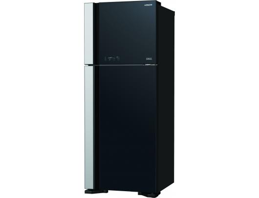 Šaldytuvas Hitachi Refrigerator R-VG541PRU0 (GBK) Energy efficiency class TBC, Free standing, Height 183.5 cm, No Frost system, Fridge net capacity 3