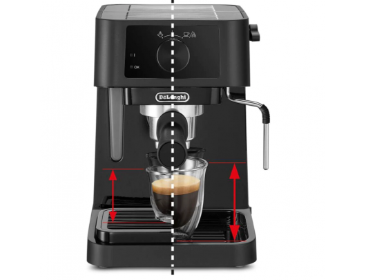 Kavos aparatas Delonghi Coffee Maker EC230 Pump pressure 15 bar, Built-in milk frother, 1100 W, Semi-automatic, Black
