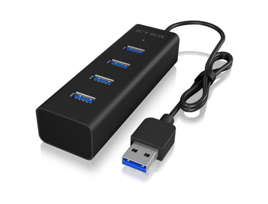 Jungčių stotelė Raidsonic 4 port USB 3.0 hub IB-HUB1409-U3 Black