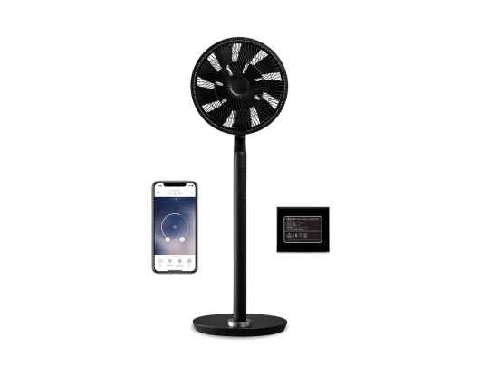 Ventiliatorius su stovu Duux Fan Whisper Flex Ultimate Stand Fan, Number of speeds 30, 3-32 W, Oscillation, Diameter 34 cm, Black
