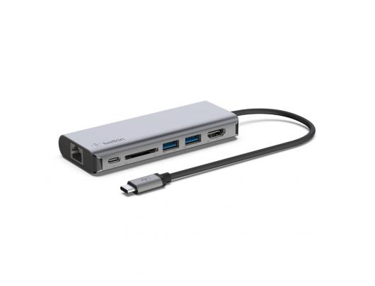 Jungčių stotelė Belkin USB-C 6-in-1 Multiport Adapter AVC008btSGY