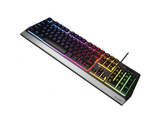 Žaidimų klaviatūra Genesis Rhod 300 RGB Gaming keyboard, RGB LED light, US, Black, Wired