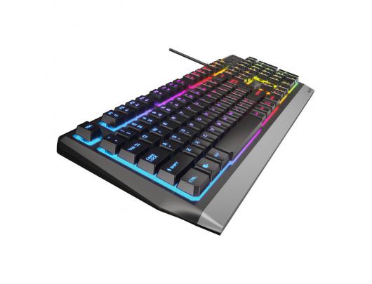 Žaidimų klaviatūra Genesis Rhod 300 RGB Gaming keyboard, RGB LED light, US, Black, Wired