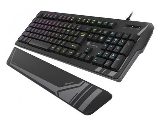 Žaidimų klaviatūra Genesis Rhod 350 RGB Gaming keyboard, RGB LED light, US, Black, Wired