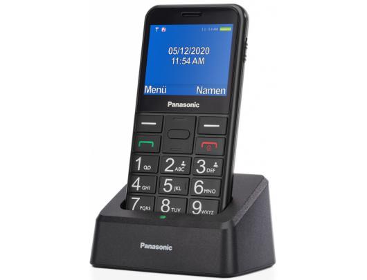 Mobilus telefonas Panasonic KX-TU155EXBN Black, 2.4 ", TFT-LCD, microSD/microSDHC MB, USB version micro USB, Built-in camera, Main camera 0.3 MP