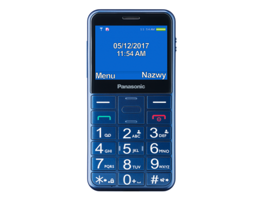 Mobilus telefonas Panasonic KX-TU155EXBN Blue, 2.4 ", TFT-LCD, microSD/microSDHC MB, USB version micro USB, Built-in camera, Main camera 0.3 MP
