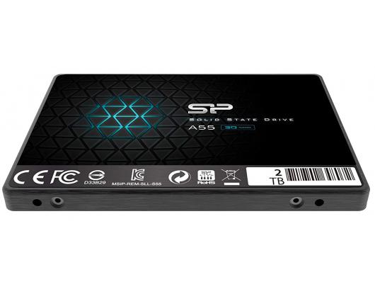 SSD laikmena Silicon Power Ace A55 2000 GB, SSD form factor 2.5", SSD interface SATA III, Write speed 530 MB/s, Read speed 560 MB/s