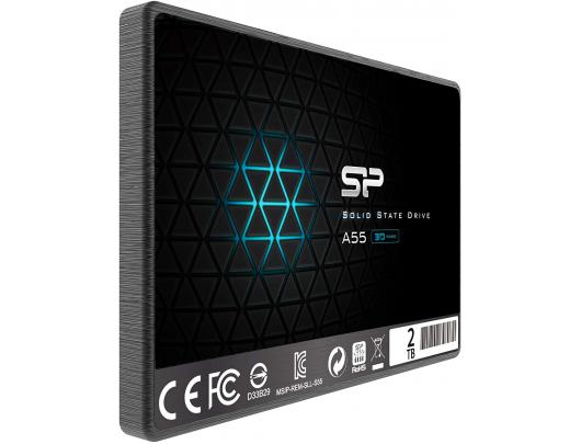 SSD laikmena Silicon Power Ace A55 2000 GB, SSD form factor 2.5", SSD interface SATA III, Write speed 530 MB/s, Read speed 560 MB/s