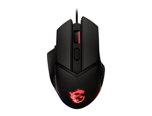 Pelė MSI CLUTCHGM20 ELITE Gaming USB RGB Adjustable up to 6400 DPI Desktop Laptop Gaming Grade Optical Mouse (Clutch GM20 ELITE) MSI