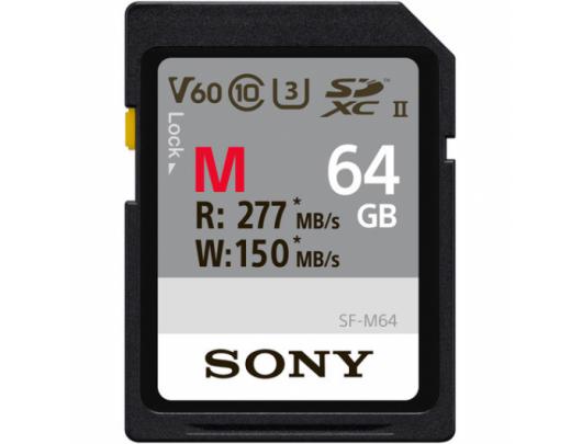 Atminties kortelė Sony 64GB SF-M Series SDXC Class10 UHS-II U3 V60 Tough Memory Card
