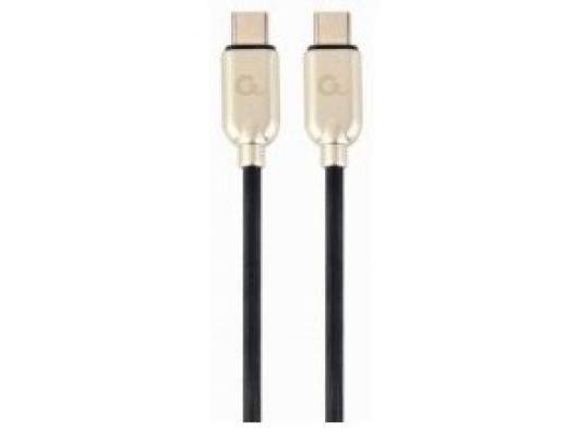 Kabelis Gembird 60 W Type-C Power Delivery (PD) charging and data cable CC-USB2PD60-CMCM-1M 1 m, Black, USB Type-C, USB Type-C