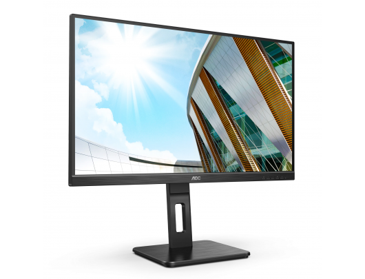 Monitorius AOC Monitor U27P2 27", IPS, UHD, 3840x2160, 16:9, 4 ms, 350 cd/m², Black, Headphone out (3.5mm), 60 Hz