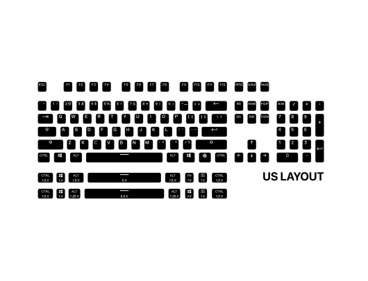 Klaviatūra SteelSeries US, Black