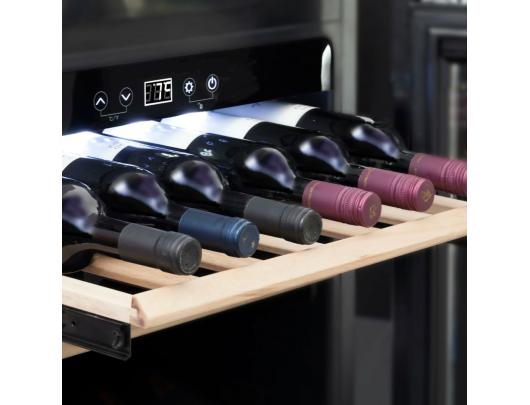 Įmontuojamas vyno šaldytuvas Caso Wine Cooler WineDeluxe E29 Energy efficiency class G, Built-in, Bottles capacity 29 bottles, Cooling type Compressor