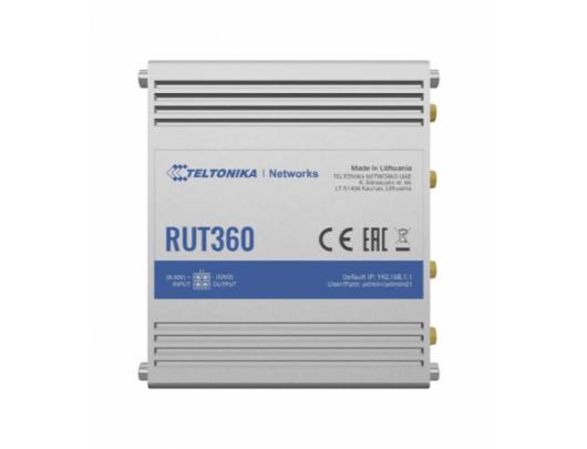 Maršrutizatorius Teltonika Industrial Cellular Router RUT360 LTE CAT6 	1 x LAN ports, 10/100 Mbps, compliance with IEEE 802.3, IEEE 802.3u standards,