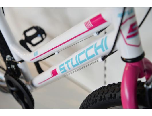 Dviratis STUCCHI MTB LADY Bike, Wheel size 26 ", Warranty 24 month(s), White/Pink