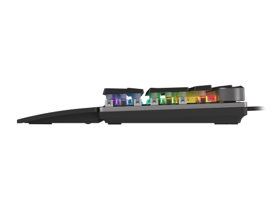 Žaidimų klaviatūra Genesis THOR 400 RGB Gaming keyboard, RGB LED light, US, Black/Slate, Wired