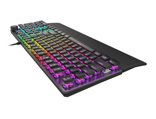 Žaidimų klaviatūra Genesis THOR 400 RGB Gaming keyboard, RGB LED light, US, Black/Slate, Wired