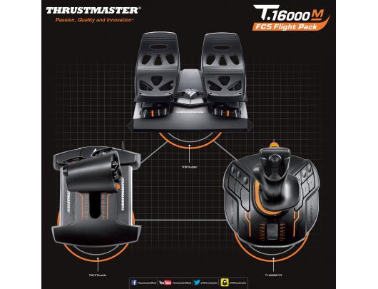 Vairalazdė Thrustmaster Joystick T 16000M Flight Pack Black