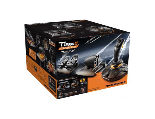 Vairalazdė Thrustmaster Joystick T 16000M Flight Pack Black