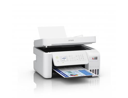 Rašalinis daugiafunkcinis spausdintuvas Epson Multifunctional printer EcoTank L5296 Contact image sensor (CIS), 4-in-1, Wi-Fi, White