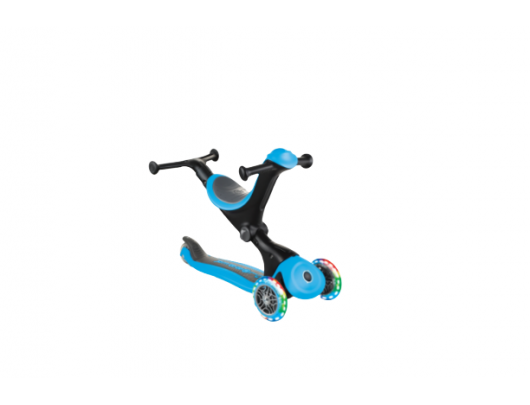 Paspirtukas Globber Scooter Go Up Deluxe Lights Scooter, Blue