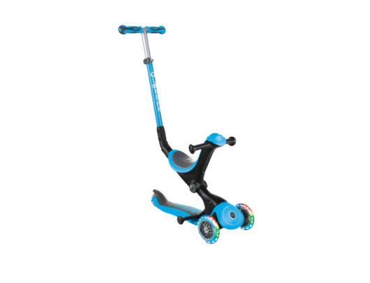 Paspirtukas Globber Scooter Go Up Deluxe Lights Scooter, Blue