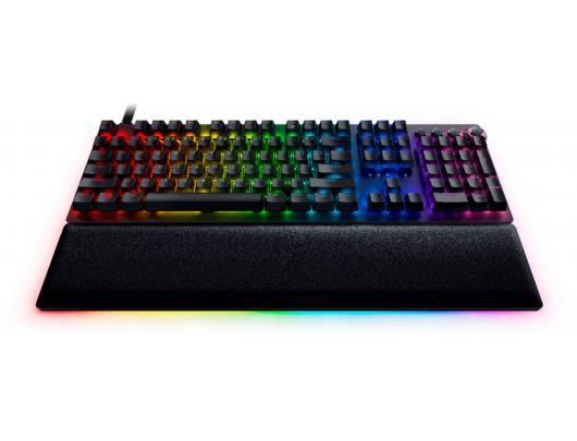 Žaidimų klaviatūra Razer Huntsman V2 Optical Gaming Keyboard RGB LED light, QWERTY US International, Wired, Black, Linear Red Switch, Numeric keypad